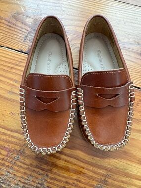 Elephantito Chestnut Brown Leather Slip-On Loafers